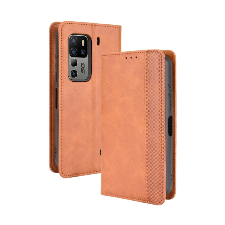For Ulefone Armor 11 5G / Armor 11T 5G Magnetic Buckle Retro Crazy Horse Texture Horizontal Flip Leather Case with Holder & Card Slots & Photo Frame