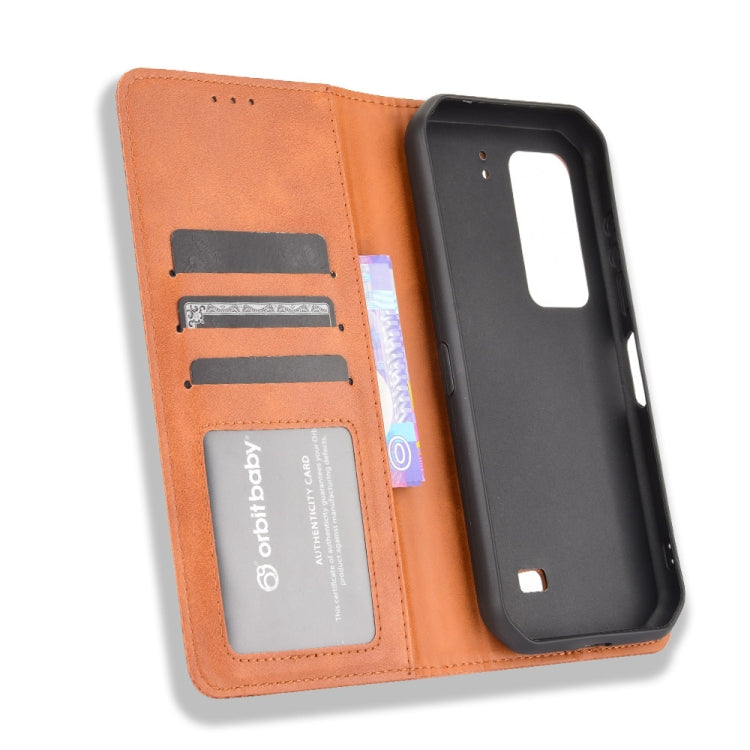 For Ulefone Armor 11 5G / Armor 11T 5G Magnetic Buckle Retro Crazy Horse Texture Horizontal Flip Leather Case with Holder & Card Slots & Photo Frame