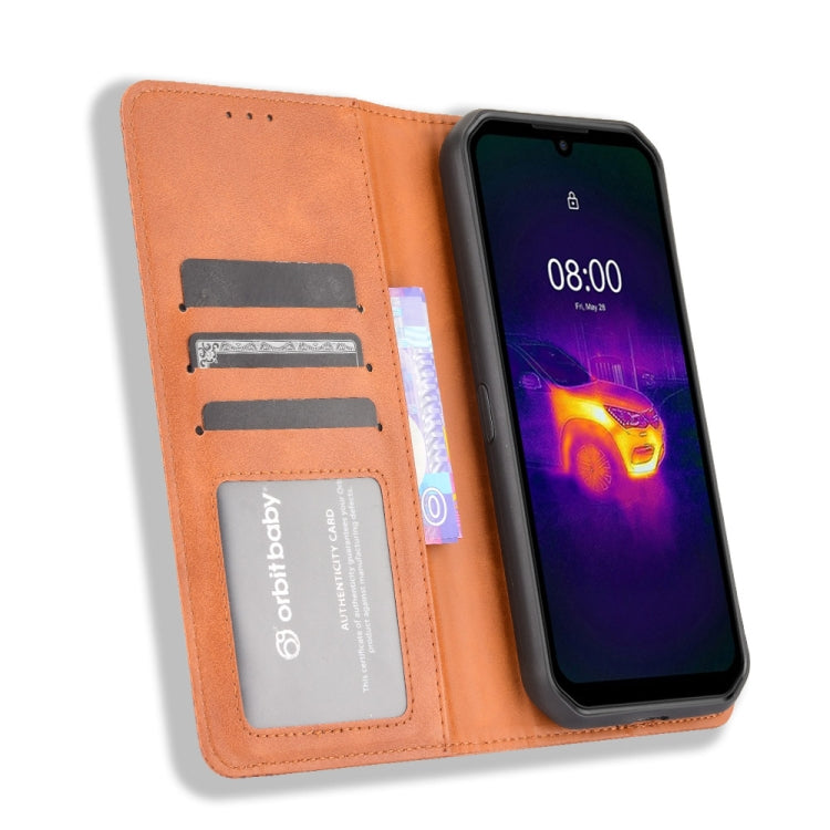 For Ulefone Armor 11 5G / Armor 11T 5G Magnetic Buckle Retro Crazy Horse Texture Horizontal Flip Leather Case with Holder & Card Slots & Photo Frame