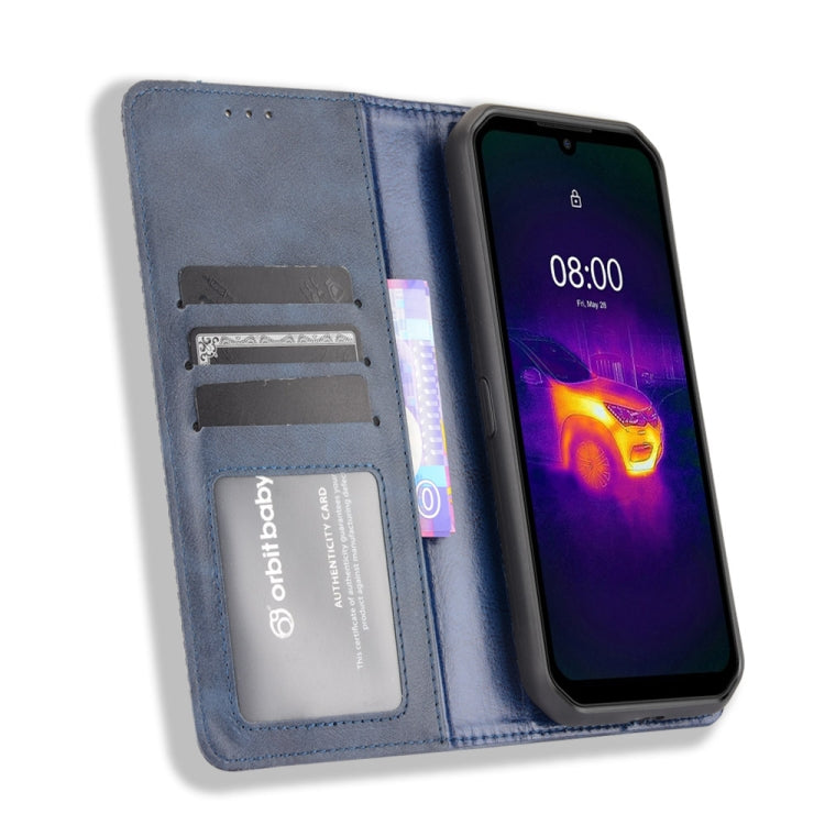 For Ulefone Armor 11 5G / Armor 11T 5G Magnetic Buckle Retro Crazy Horse Texture Horizontal Flip Leather Case with Holder & Card Slots & Photo Frame