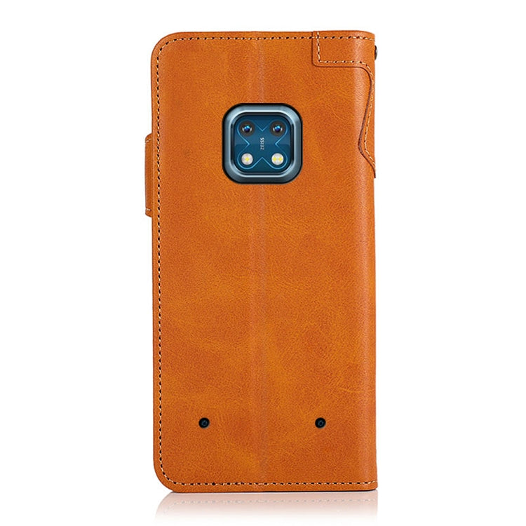 For Nokia XR20 5G KHAZNEH Dual-Splicing Cowhide Texture Horizontal Flip Leather Case with Holder & Card Slots & Wallet & Photo Frame & Lanyard