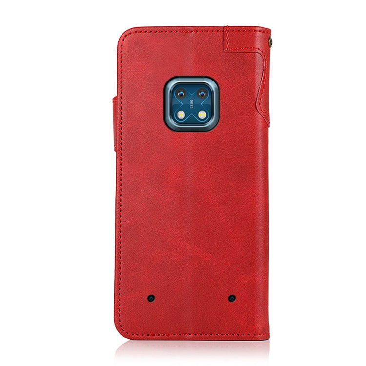 For Nokia XR20 5G KHAZNEH Dual-Splicing Cowhide Texture Horizontal Flip Leather Case with Holder & Card Slots & Wallet & Photo Frame & Lanyard