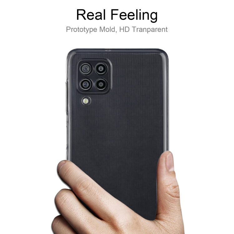For Samsung Galaxy F22 0.75mm Ultra-thin Transparent TPU Soft Protective Case
