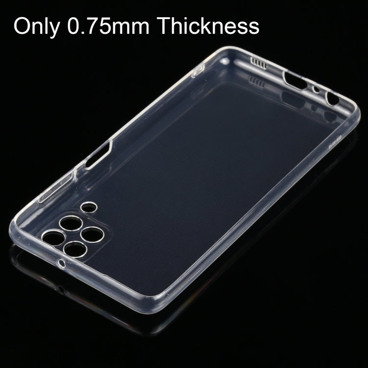 For Samsung Galaxy F22 0.75mm Ultra-thin Transparent TPU Soft Protective Case