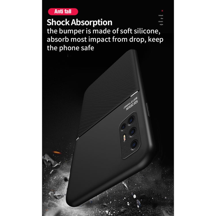 Classic Tilt Strip Grain Magnetic Shockproof PC + TPU Case For vivo Y50