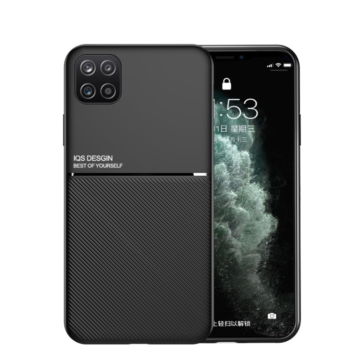 Classic Tilt Strip Grain Magnetic Shockproof PC + TPU Case For Samsung Galaxy A22 5G