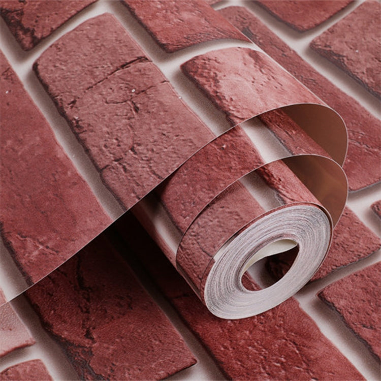 3D Three-dimensional Imitation Brick Retro Wallpaper, Size:0.53x10m