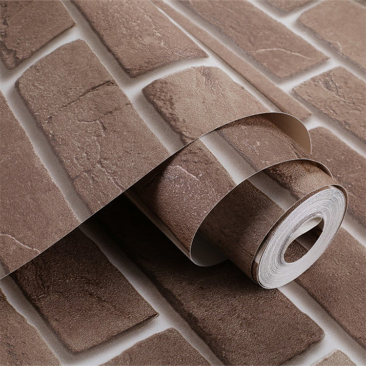 3D Three-dimensional Imitation Brick Retro Wallpaper, Size:0.53x10m