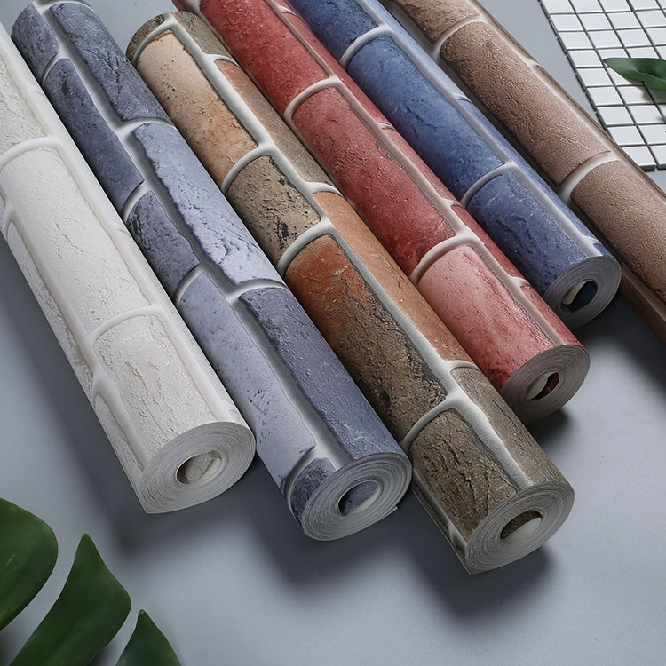 3D Three-dimensional Imitation Brick Retro Wallpaper, Size:0.53x10m
