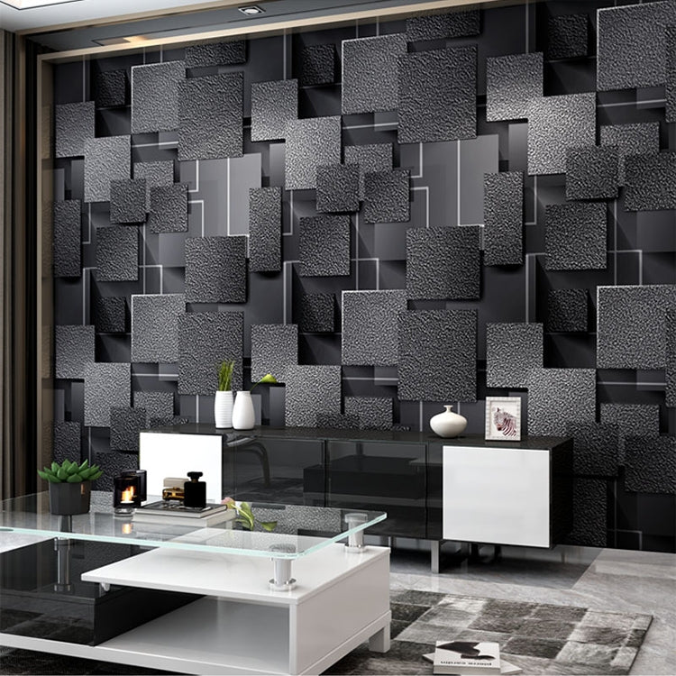 Bedroom Home Abstract Geometric 3D Television Background Wall Non-woven Wallpaper, Size:0.53x10m