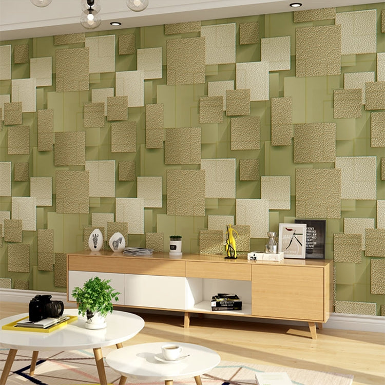 Bedroom Home Abstract Geometric 3D Television Background Wall Non-woven Wallpaper, Size:0.53x10m