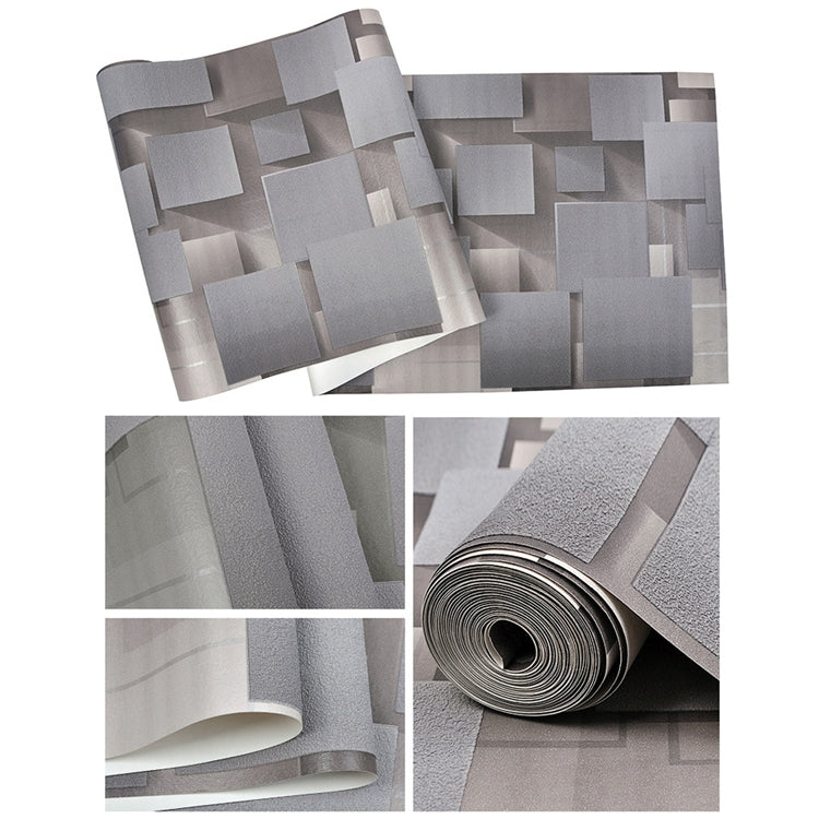 Bedroom Home Abstract Geometric 3D Television Background Wall Non-woven Wallpaper, Size:0.53x10m