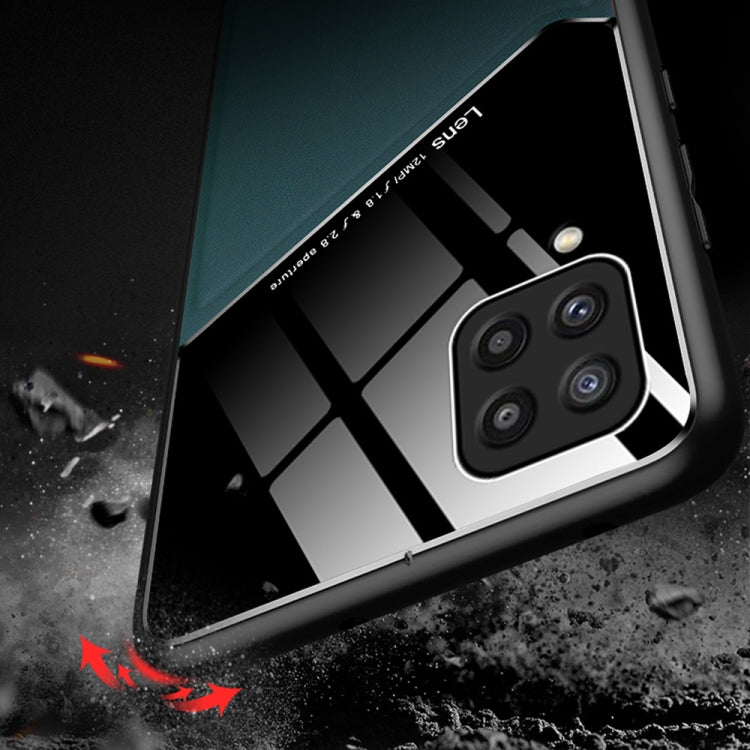 For iPhone 13 mini All-inclusive Leather + Organic Glass Protective Case with Metal Iron Sheet