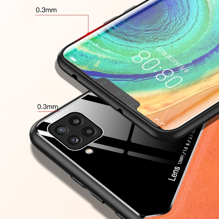 All-inclusive Leather + Organic Glass Protective Case with Metal Iron Sheet For Samsung Galaxy A22 4G