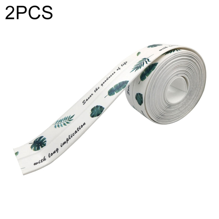 2 PCS Kitchen Mildewproof Waterproof Moisture-proof Tape Corner Line Sticker Seal, Style:White Single Fold