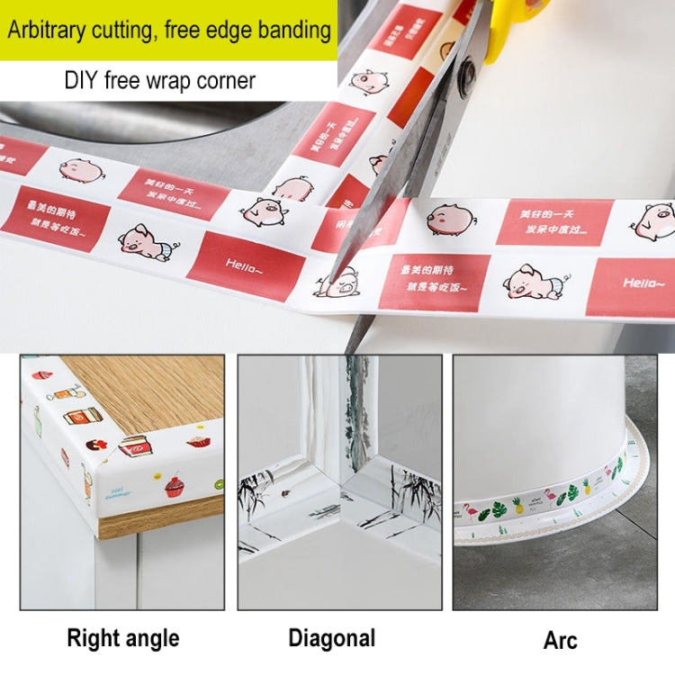 2 PCS Kitchen Mildewproof Waterproof Moisture-proof Tape Corner Line Sticker Seal, Style:Transparent Single Fold