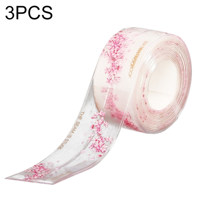3 PCS Kitchen Bathroom Anti-mildew Adhesive Tape Stove Anti-oil Sticker, Style:Transparent