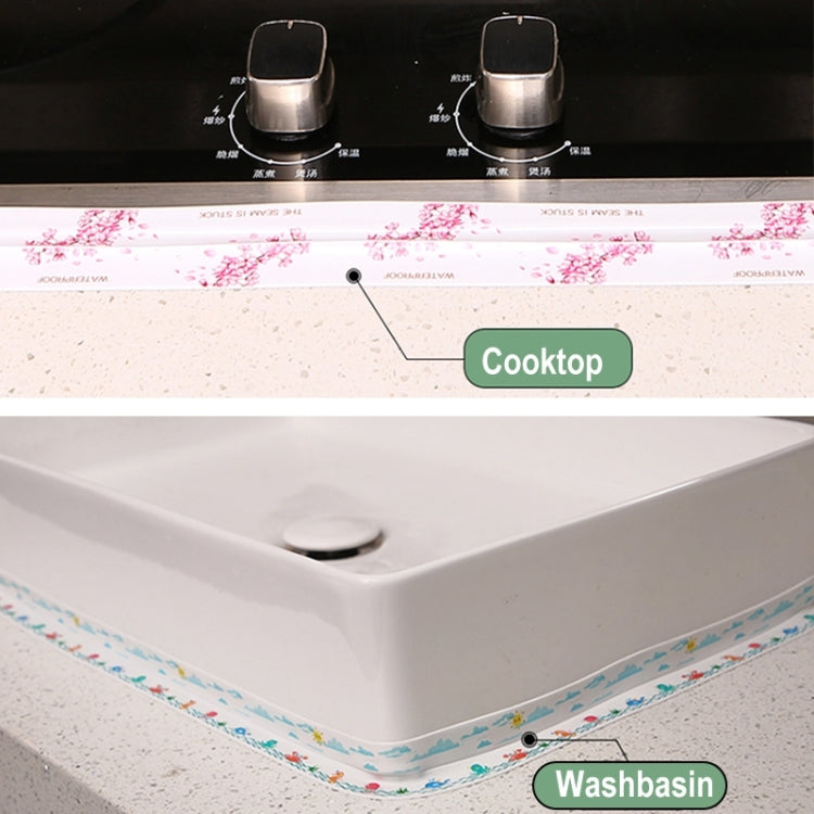3 PCS Kitchen Bathroom Anti-mildew Adhesive Tape Stove Anti-oil Sticker, Style:Transparent