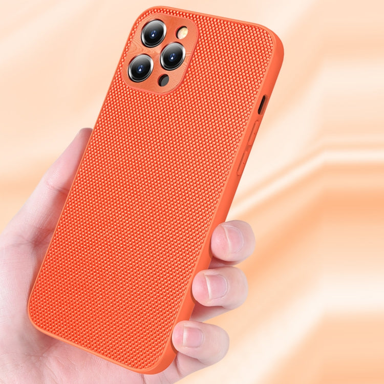 For iPhone 13 mini Accurate Hole Braided Nylon Heat Dissipation PC + TPU Protective Case