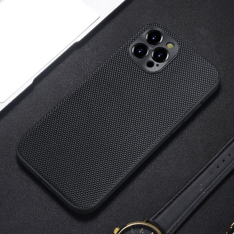 For iPhone 13 Accurate Hole Braided Nylon Heat Dissipation PC + TPU Protective Case