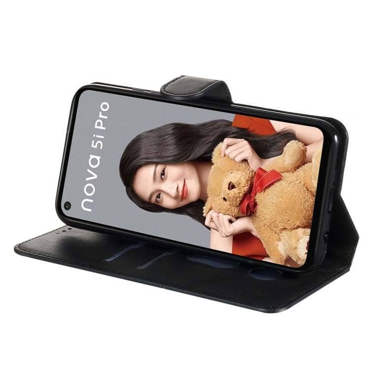 For Huawei nova 5i Pro/Mate 30 Lite Classic Calf Texture Horizontal Flip PU Leather Case, with Holder & Card Slots & Wallet