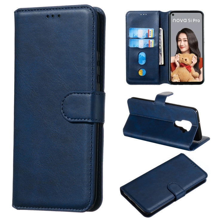 For Huawei nova 5i Pro/Mate 30 Lite Classic Calf Texture Horizontal Flip PU Leather Case, with Holder & Card Slots & Wallet