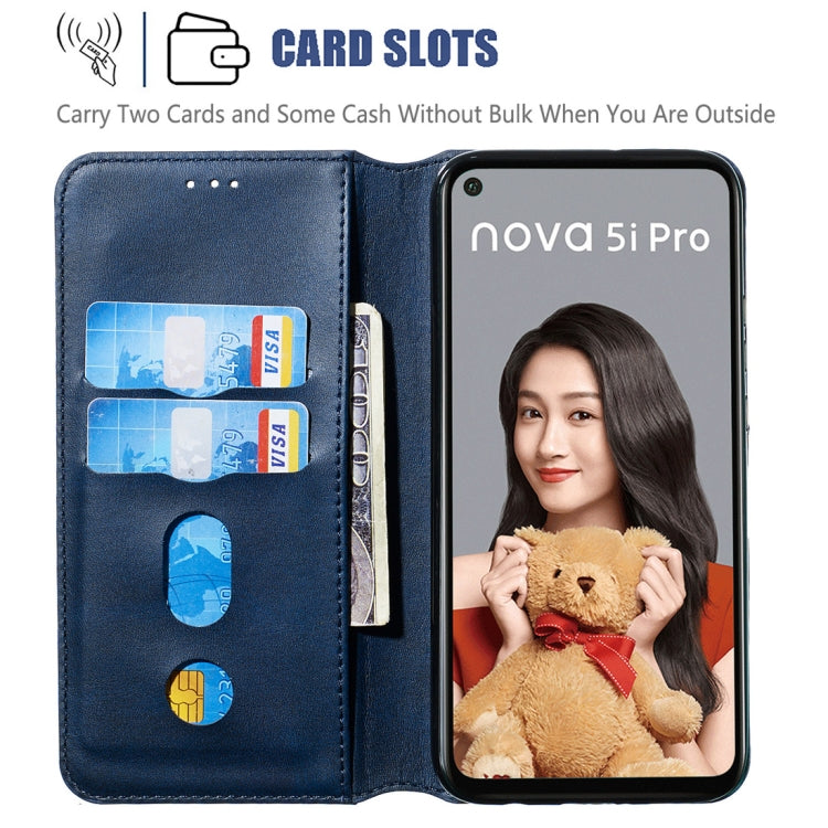For Huawei nova 5i Pro/Mate 30 Lite Classic Calf Texture Horizontal Flip PU Leather Case, with Holder & Card Slots & Wallet