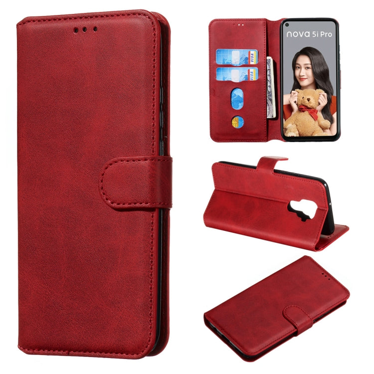 For Huawei nova 5i Pro/Mate 30 Lite Classic Calf Texture Horizontal Flip PU Leather Case, with Holder & Card Slots & Wallet