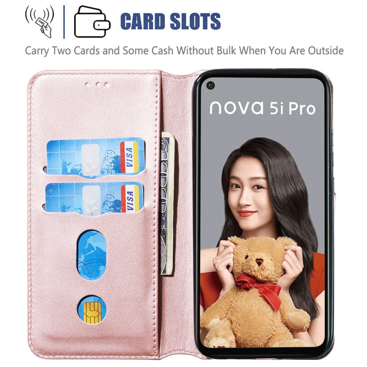 For Huawei nova 5i Pro/Mate 30 Lite Classic Calf Texture Horizontal Flip PU Leather Case, with Holder & Card Slots & Wallet