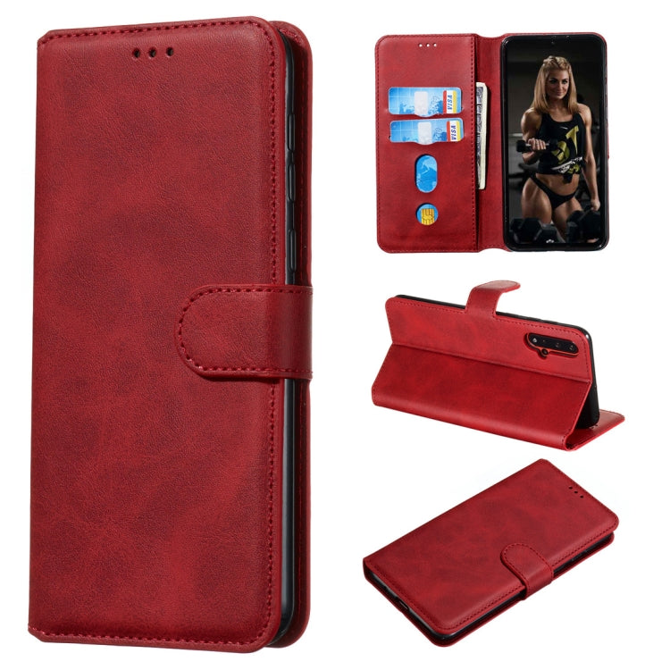 For Huawei nova 5 / nova 5 Pro Classic Calf Texture Horizontal Flip PU Leather Case, with Holder & Card Slots & Wallet