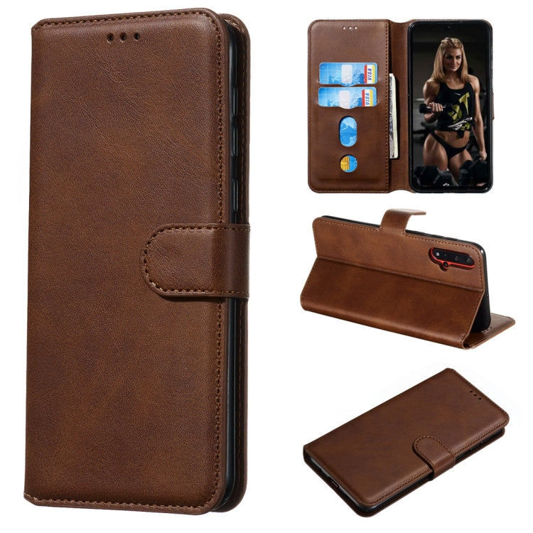 For Huawei nova 5 / nova 5 Pro Classic Calf Texture Horizontal Flip PU Leather Case, with Holder & Card Slots & Wallet