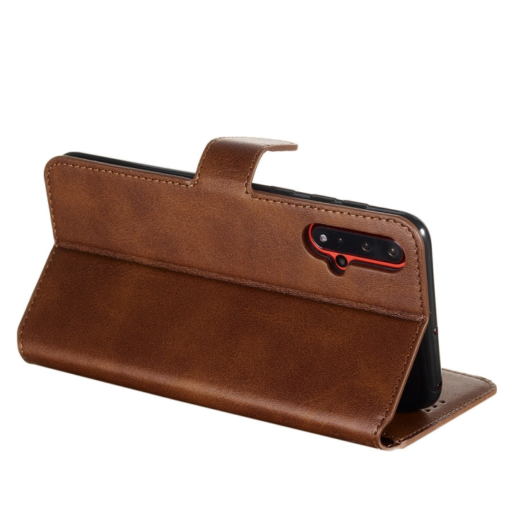 For Huawei nova 5 / nova 5 Pro Classic Calf Texture Horizontal Flip PU Leather Case, with Holder & Card Slots & Wallet