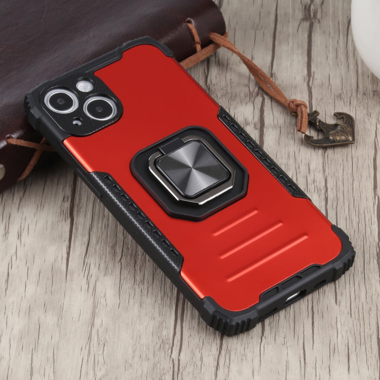 For iPhone 13 mini Fierce Warrior Series Armor All-inclusive Shockproof Aluminum Alloy + TPU Protective Case with Ring Holder