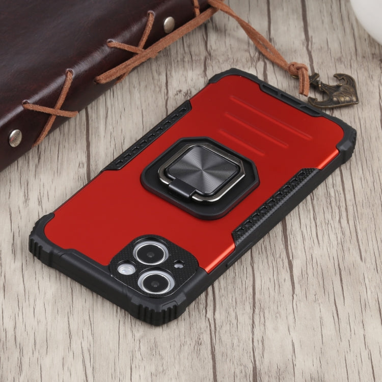 For iPhone 13 mini Fierce Warrior Series Armor All-inclusive Shockproof Aluminum Alloy + TPU Protective Case with Ring Holder