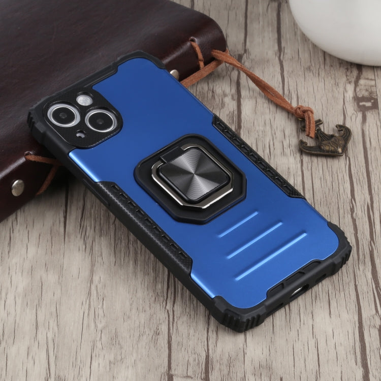 For iPhone 13 mini Fierce Warrior Series Armor All-inclusive Shockproof Aluminum Alloy + TPU Protective Case with Ring Holder