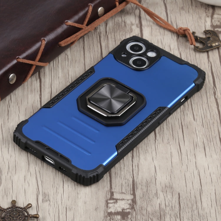 For iPhone 13 mini Fierce Warrior Series Armor All-inclusive Shockproof Aluminum Alloy + TPU Protective Case with Ring Holder