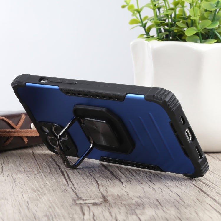 For iPhone 13 mini Fierce Warrior Series Armor All-inclusive Shockproof Aluminum Alloy + TPU Protective Case with Ring Holder