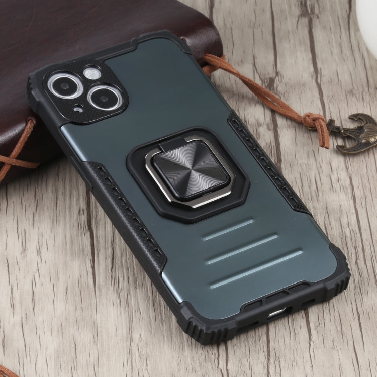 For iPhone 13 mini Fierce Warrior Series Armor All-inclusive Shockproof Aluminum Alloy + TPU Protective Case with Ring Holder