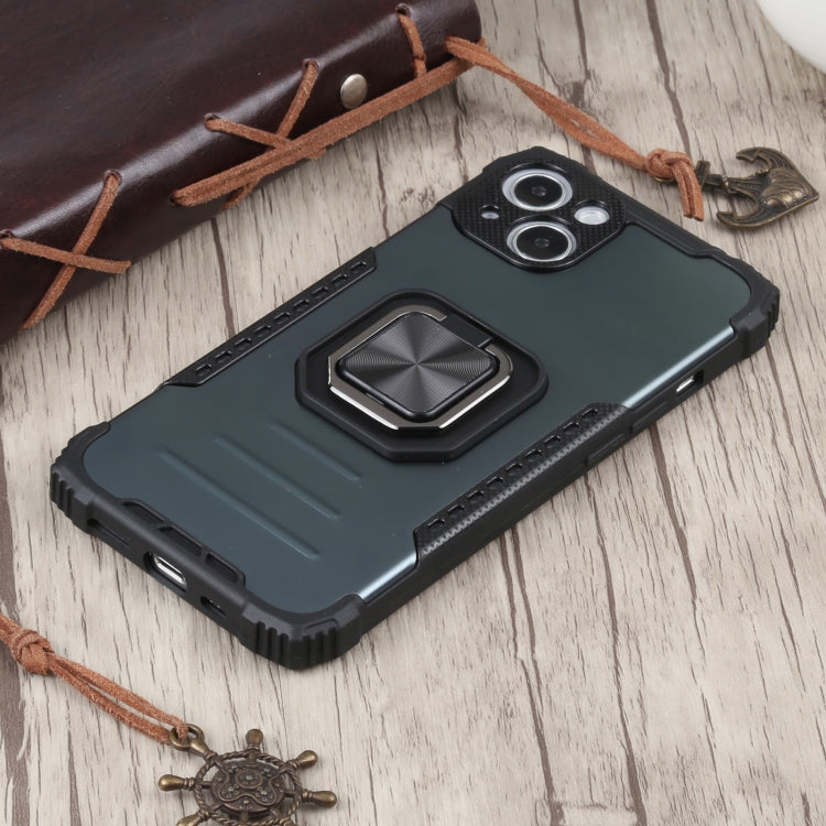 For iPhone 13 mini Fierce Warrior Series Armor All-inclusive Shockproof Aluminum Alloy + TPU Protective Case with Ring Holder