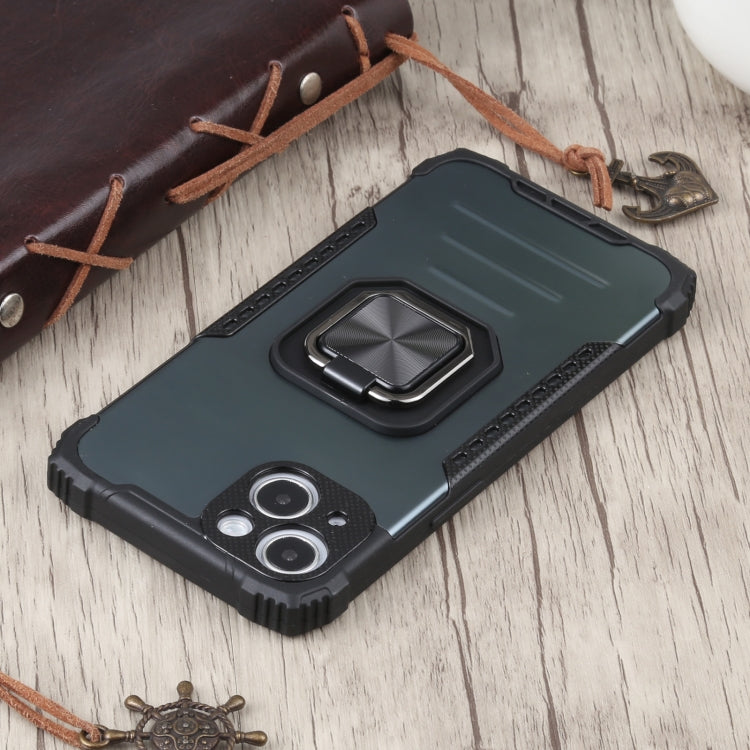 For iPhone 13 mini Fierce Warrior Series Armor All-inclusive Shockproof Aluminum Alloy + TPU Protective Case with Ring Holder
