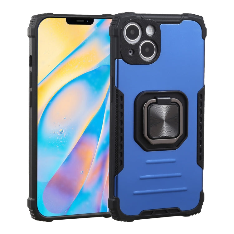 For iPhone 13 Fierce Warrior Series Armor All-inclusive Shockproof Aluminum Alloy + TPU Protective Case with Ring Holder