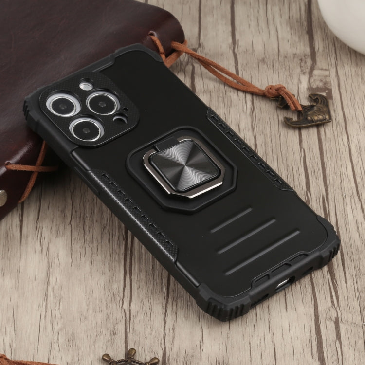 For iPhone 13 Pro Fierce Warrior Series Armor All-inclusive Shockproof Aluminum Alloy + TPU Protective Case with Ring Holder
