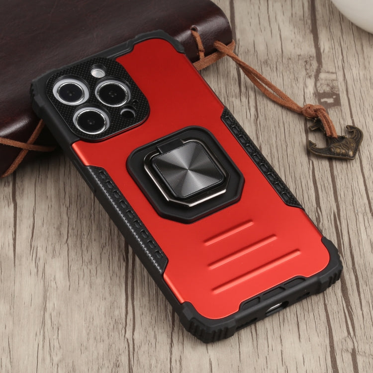 For iPhone 13 Pro Fierce Warrior Series Armor All-inclusive Shockproof Aluminum Alloy + TPU Protective Case with Ring Holder