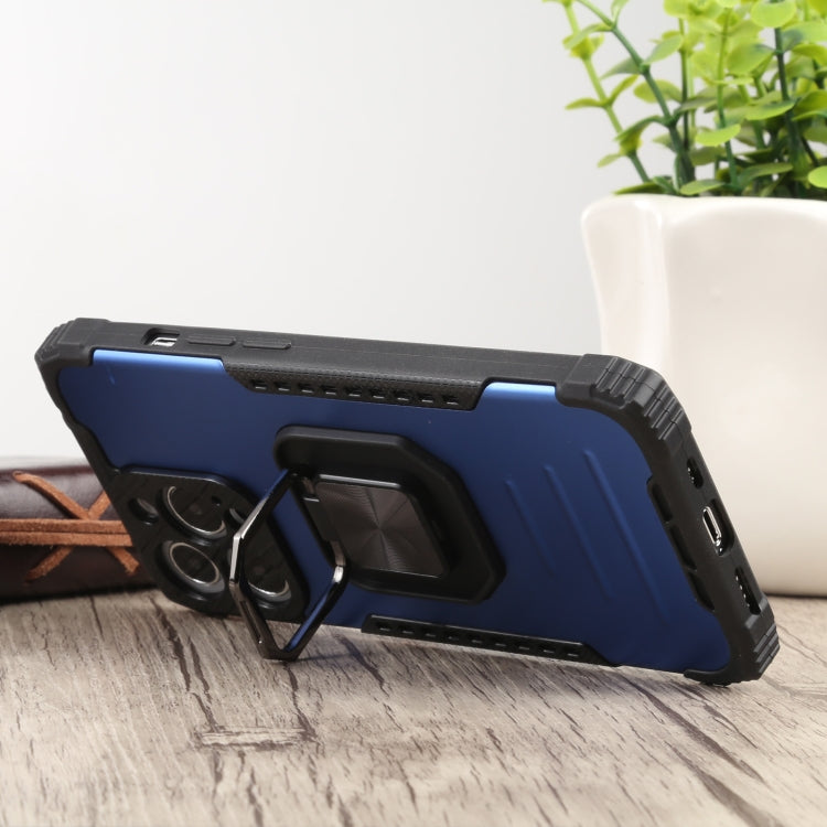 For iPhone 13 Pro Fierce Warrior Series Armor All-inclusive Shockproof Aluminum Alloy + TPU Protective Case with Ring Holder