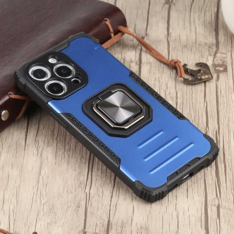 For iPhone 13 Pro Max Fierce Warrior Series Armor All-inclusive Shockproof Aluminum Alloy + TPU Protective Case with Ring Holder
