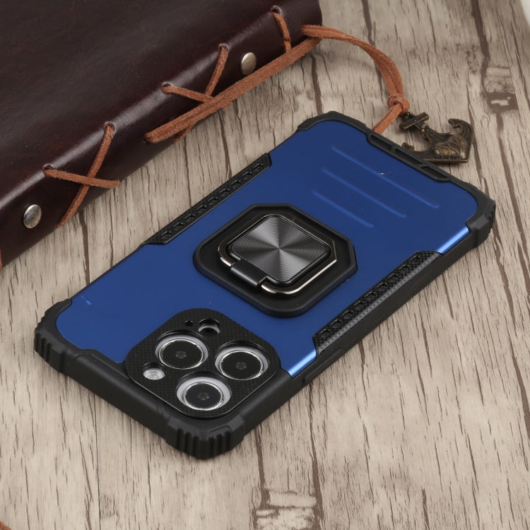 For iPhone 13 Pro Max Fierce Warrior Series Armor All-inclusive Shockproof Aluminum Alloy + TPU Protective Case with Ring Holder