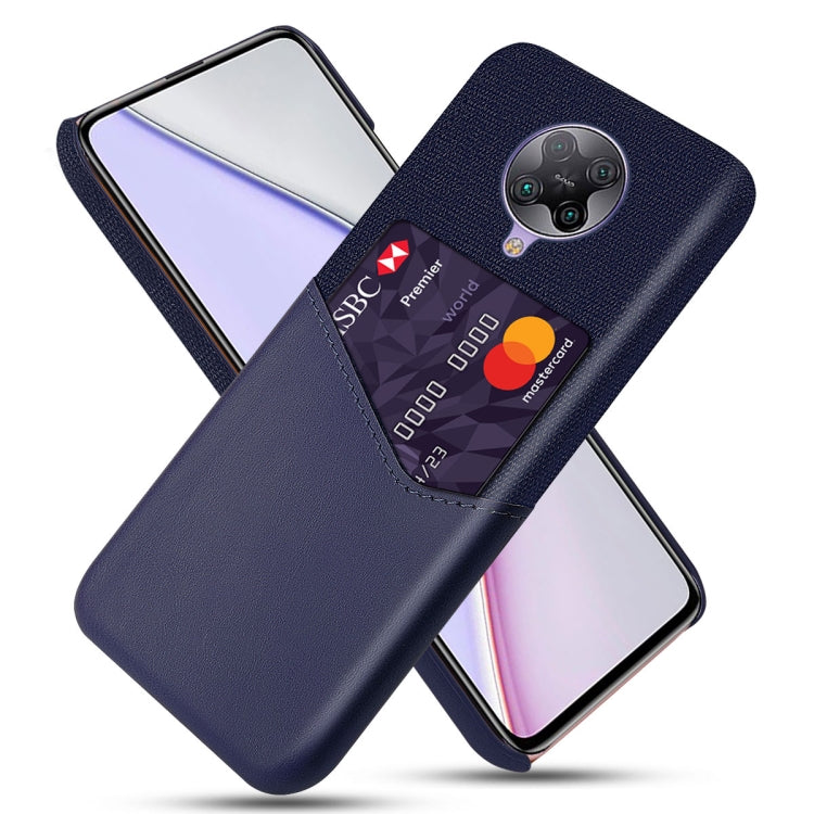 For Xiaomi Redmi K30 Pro Cloth Texture PC + PU Leather Back Cover Shockproof Case with Card Slot