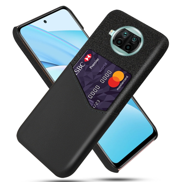 For Xiaomi Mi 10T Lite Cloth Texture PC + PU Leather Back Cover Shockproof Case with Card Slot