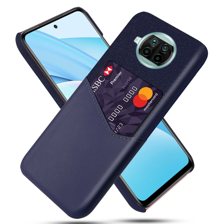 For Xiaomi Mi 10T Lite Cloth Texture PC + PU Leather Back Cover Shockproof Case with Card Slot