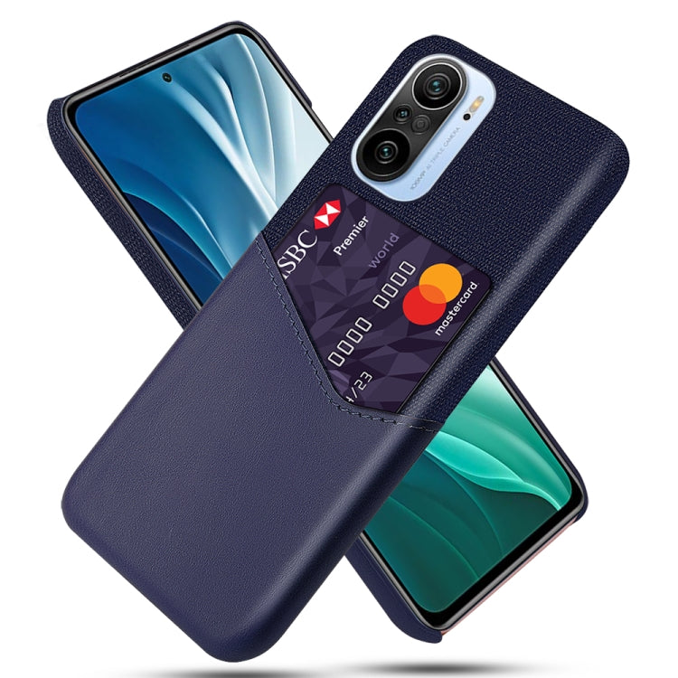 For Xiaomi Mi 11i 5G Cloth Texture PC + PU Leather Back Cover Shockproof Case with Card Slot